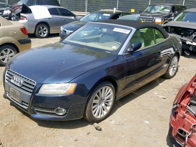 WAUVFAFHXBN008343 - 2011 AUDI A5 PRESTIG BLUE photo 2