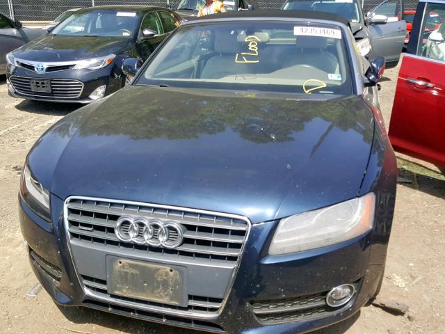 WAUVFAFHXBN008343 - 2011 AUDI A5 PRESTIG BLUE photo 9