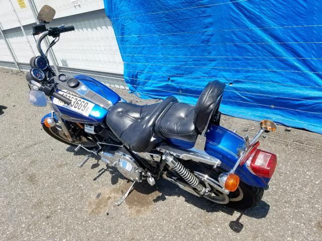 1HD1EML1XMY130424 - 1991 HARLEY-DAVIDSON FXRS CONVE BLUE photo 3