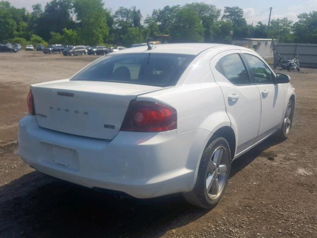 1B3BD2FG2BN598435 - 2011 DODGE AVENGER LU WHITE photo 4