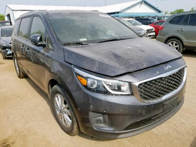 KNDMB5C10J6379142 - 2018 KIA SEDONA LX GRAY photo 1