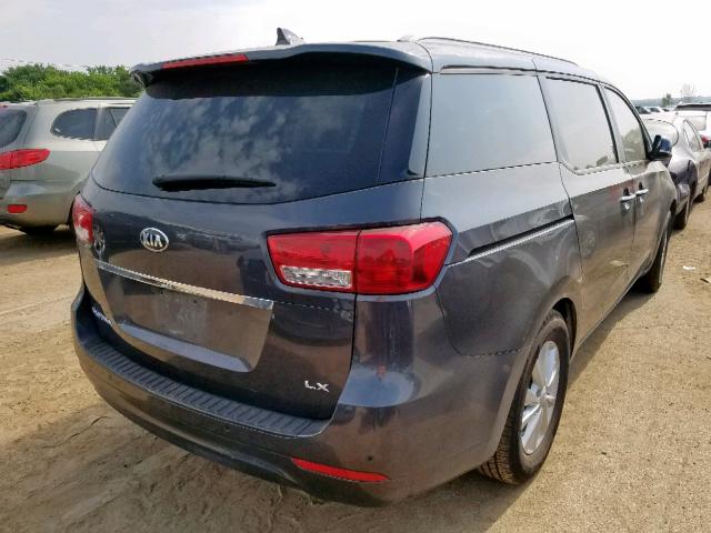 KNDMB5C10J6379142 - 2018 KIA SEDONA LX GRAY photo 4