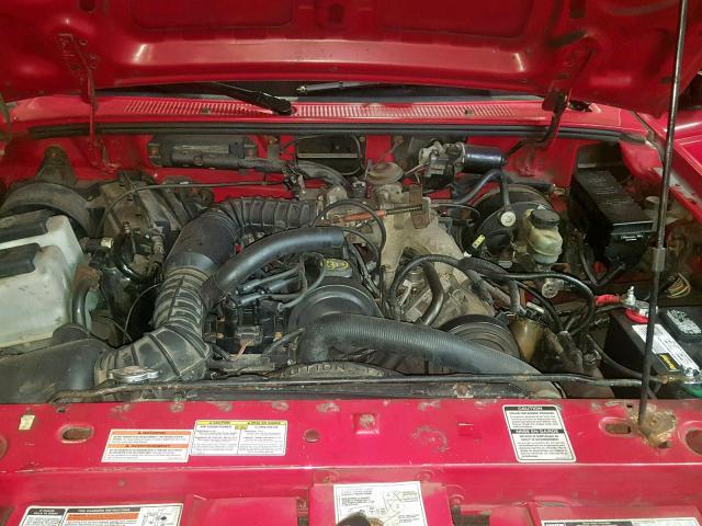 4F4CR16A1TTM20594 - 1996 MAZDA B2300 CAB RED photo 7