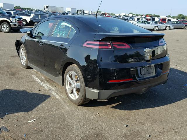 1G1RD6E41CU107459 - 2012 CHEVROLET VOLT BLACK photo 3