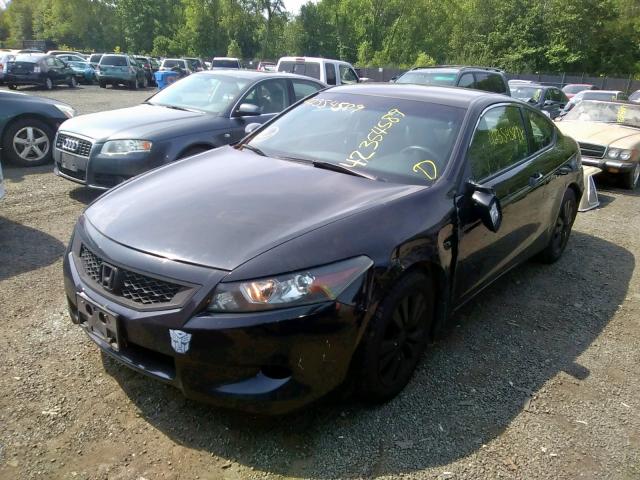 1HGCS12398A012207 - 2008 HONDA ACCORD LX- BLACK photo 2