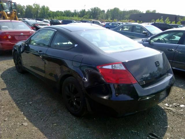 1HGCS12398A012207 - 2008 HONDA ACCORD LX- BLACK photo 3