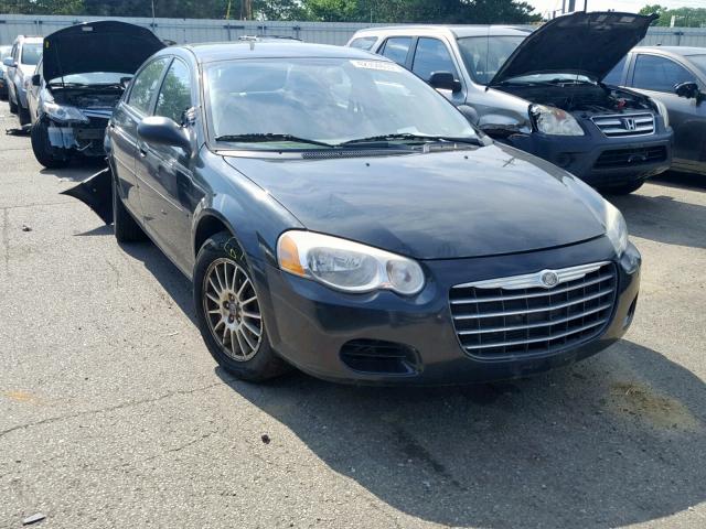 1C3EL46R64N208276 - 2004 CHRYSLER SEBRING LX BLACK photo 1