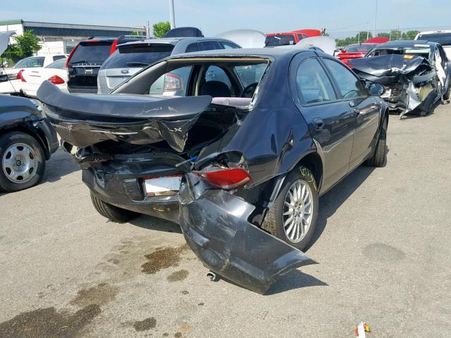 1C3EL46R64N208276 - 2004 CHRYSLER SEBRING LX BLACK photo 4