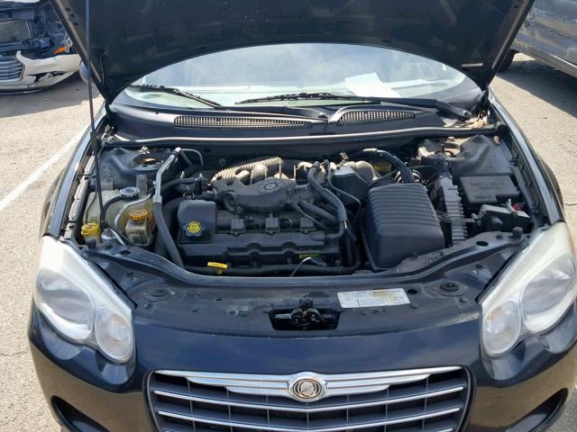 1C3EL46R64N208276 - 2004 CHRYSLER SEBRING LX BLACK photo 7