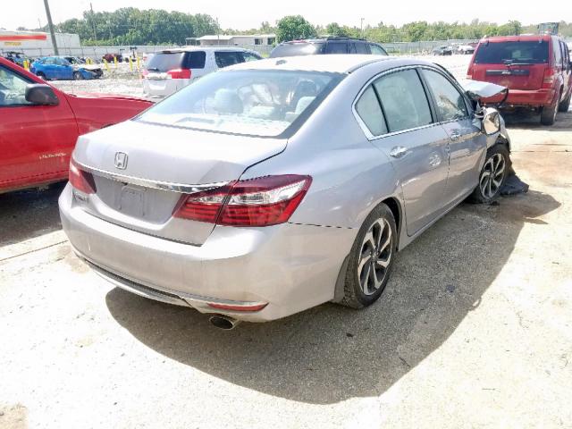 1HGCR2F90GA125414 - 2016 HONDA ACCORD EXL SILVER photo 4