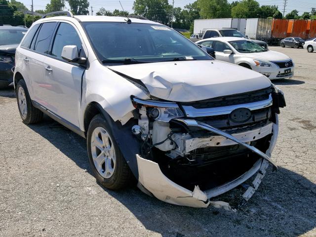 2FMDK3JC3BBA38986 - 2011 FORD EDGE SEL WHITE photo 1