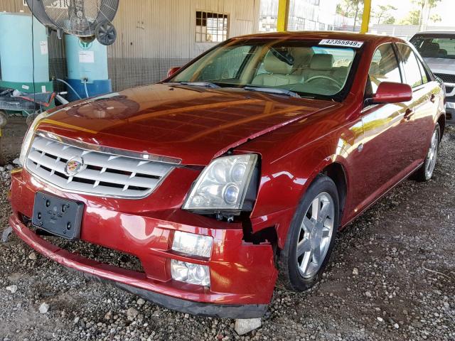 1G6DW677970131057 - 2007 CADILLAC STS RED photo 2