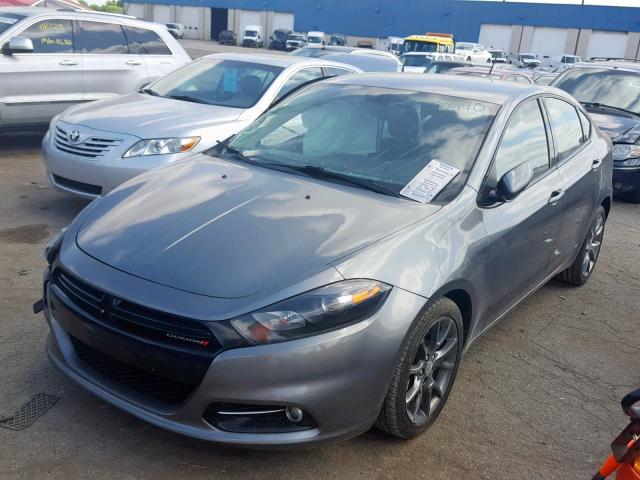 1C3CDFBA1DD308940 - 2013 DODGE DART SXT GRAY photo 2