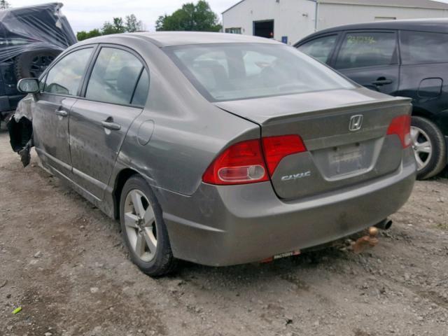 2HGFA15918H030279 - 2008 HONDA CIVIC EXL 灰色 照片 3