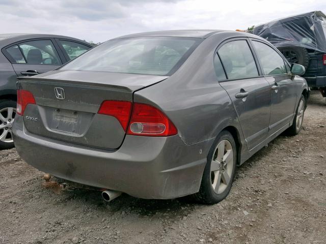 2HGFA15918H030279 - 2008 HONDA CIVIC EXL 灰色 照片 4