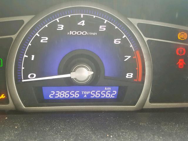 2HGFA15918H030279 - 2008 HONDA CIVIC EXL 灰色 照片 8