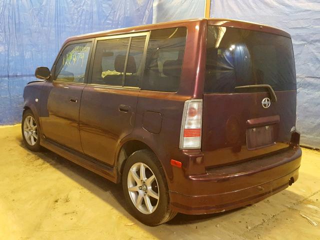 JTLKT324550199186 - 2005 TOYOTA SCION XB BURGUNDY photo 3