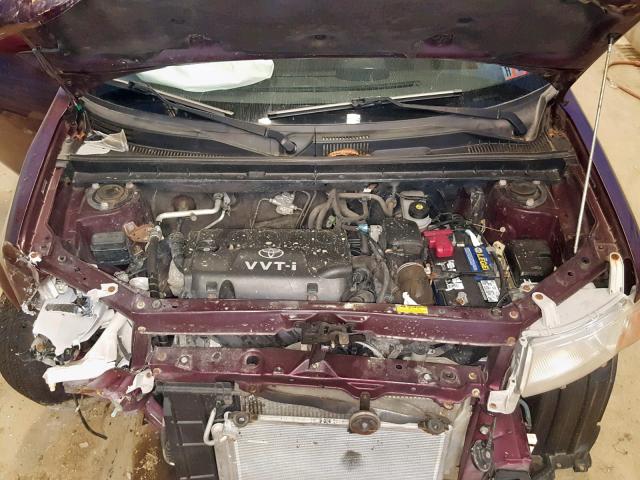 JTLKT324550199186 - 2005 TOYOTA SCION XB BURGUNDY photo 7