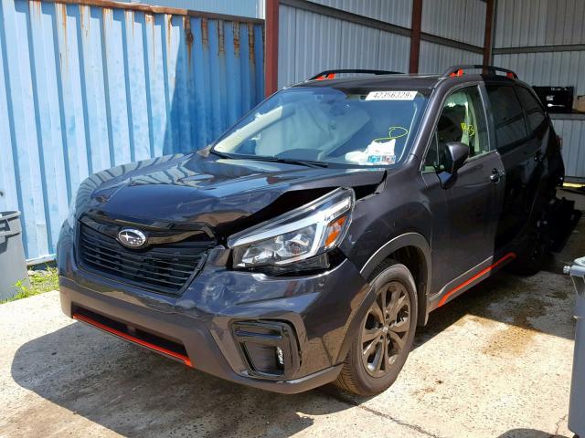 JF2SKAKC2KH432854 - 2019 SUBARU FORESTER S CHARCOAL photo 2