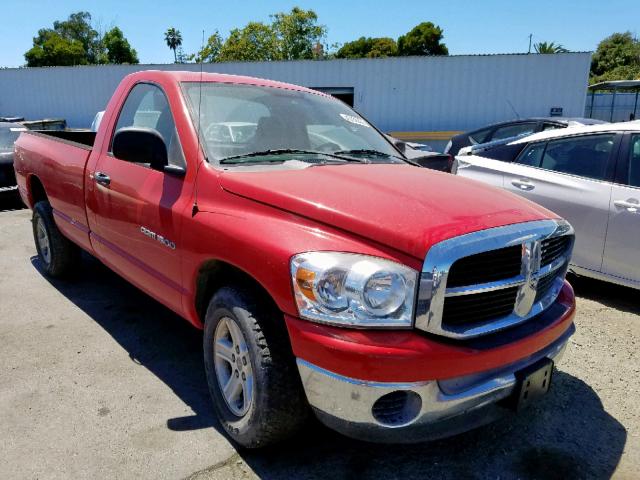 1D7HA16N27J537665 - 2007 DODGE RAM 1500 S RED photo 1