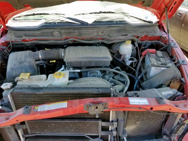 1D7HA16N27J537665 - 2007 DODGE RAM 1500 S RED photo 7