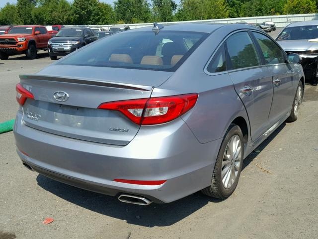 5NPE34AF5FH253138 - 2015 HYUNDAI SONATA SPO SILVER photo 4