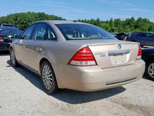 1MEHM42177G608540 - 2007 MERCURY MONTEGO PR TAN photo 3