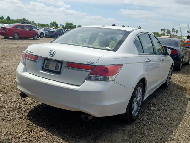 1HGCP3F88CA039118 - 2012 HONDA ACCORD EXL WHITE photo 4