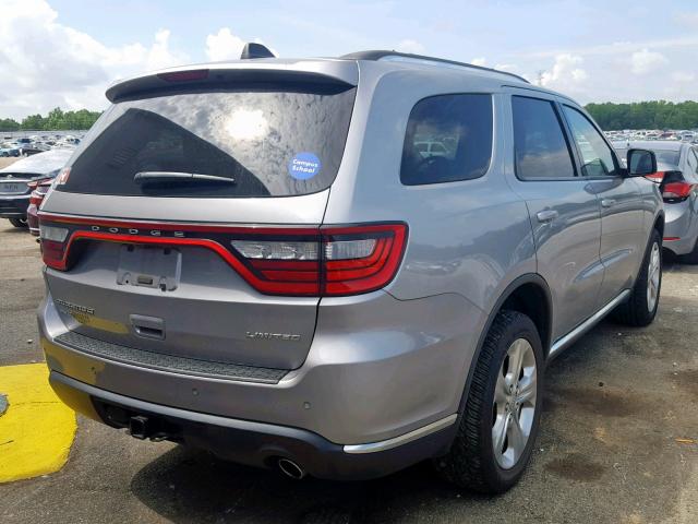 1C4RDJDGXEC411436 - 2014 DODGE DURANGO LI GRAY photo 4