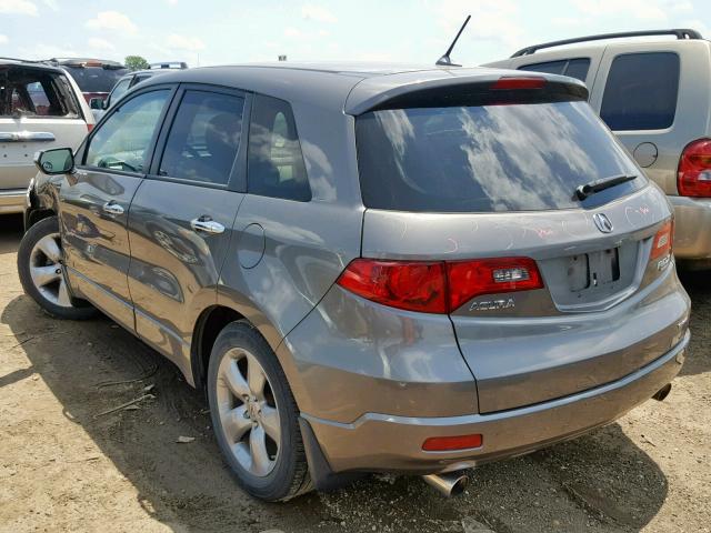 5J8TB18557A015564 - 2007 ACURA RDX TECHNO BEIGE photo 3