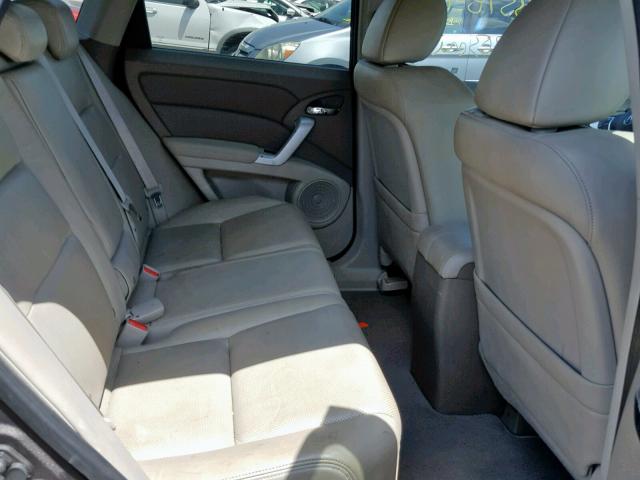 5J8TB18557A015564 - 2007 ACURA RDX TECHNO BEIGE photo 6