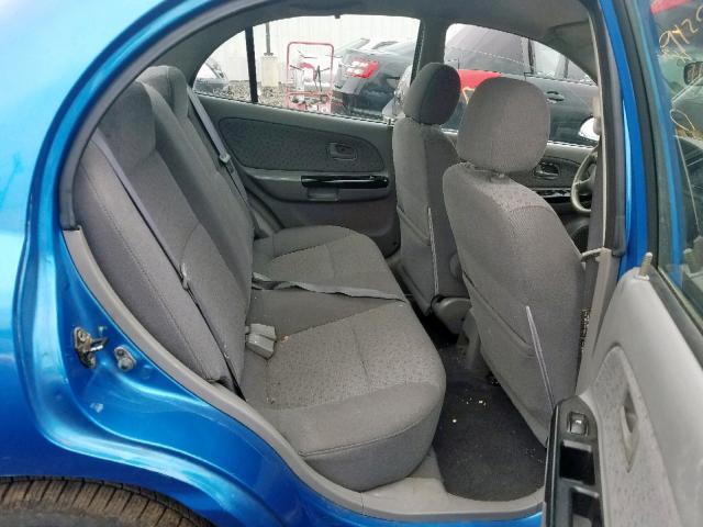 KNADC125636232320 - 2003 KIA RIO BLUE photo 6