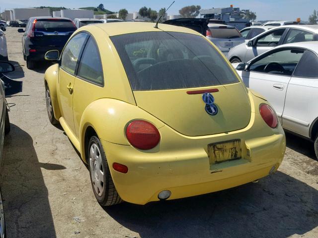 3VWBC21C6XM454049 - 1999 VOLKSWAGEN NEW BEETLE ყვითელი ფოტო 3