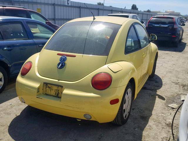 3VWBC21C6XM454049 - 1999 VOLKSWAGEN NEW BEETLE ყვითელი ფოტო 4