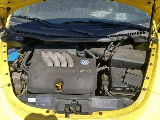 3VWBC21C6XM454049 - 1999 VOLKSWAGEN NEW BEETLE ყვითელი ფოტო 7