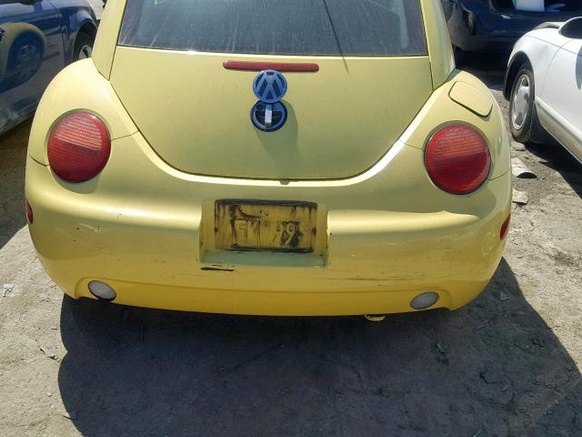 3VWBC21C6XM454049 - 1999 VOLKSWAGEN NEW BEETLE ყვითელი ფოტო 9