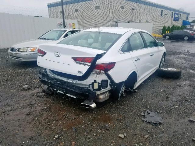 5NPE34AF5JH692283 - 2018 HYUNDAI SONATA SPO WHITE photo 4