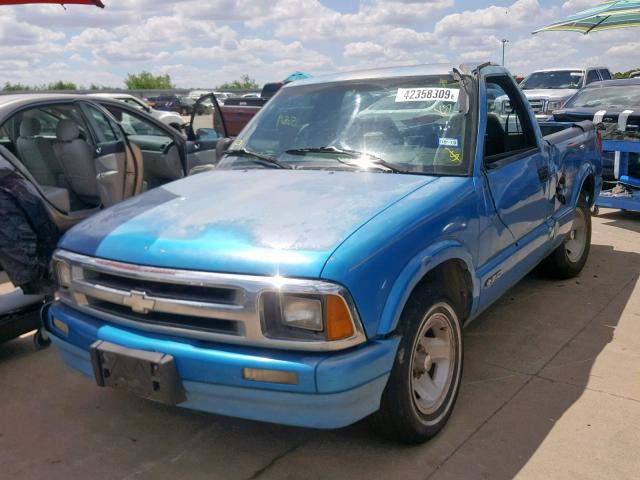 1GCCS1444S8101878 - 1995 CHEVROLET S TRUCK S1 BLUE photo 2