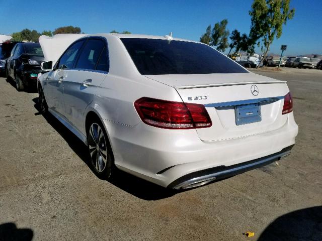 WDDHF5KB7EB033639 - 2014 MERCEDES-BENZ E 350 WHITE photo 3