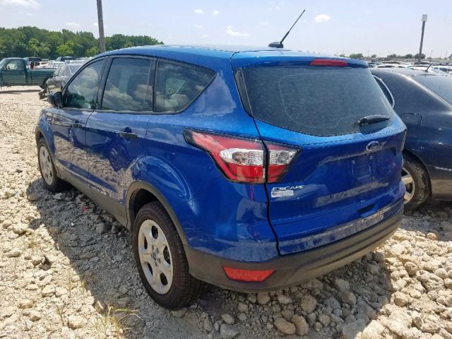 1FMCU0F74HUE07180 - 2017 FORD ESCAPE S BLUE photo 3