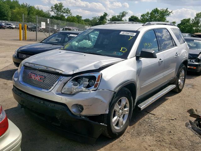 1GKKVPED2BJ400433 - 2011 GMC ACADIA SLE SILVER photo 2