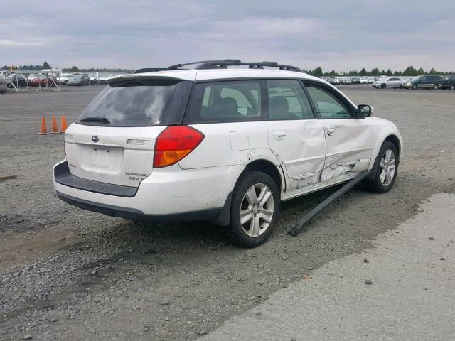 4S4BP68C564322099 - 2006 SUBARU LEGACY OUT WHITE photo 4