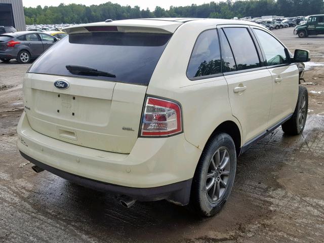 2FMDK38C88BA01334 - 2008 FORD EDGE SEL CREAM photo 4