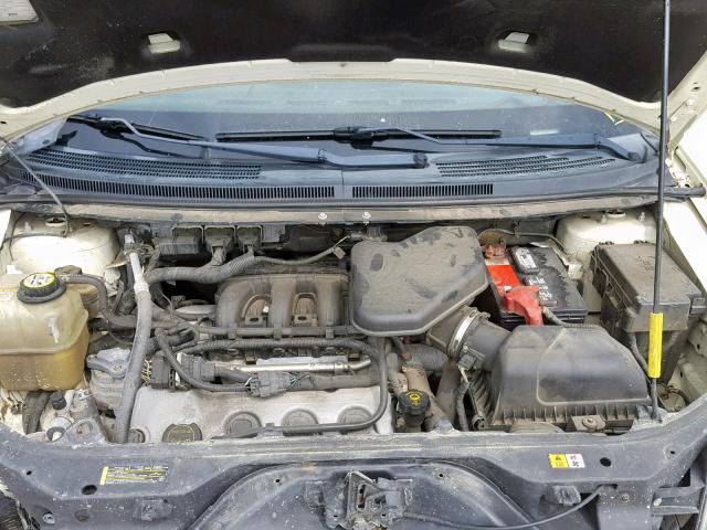 2FMDK38C88BA01334 - 2008 FORD EDGE SEL CREAM photo 7