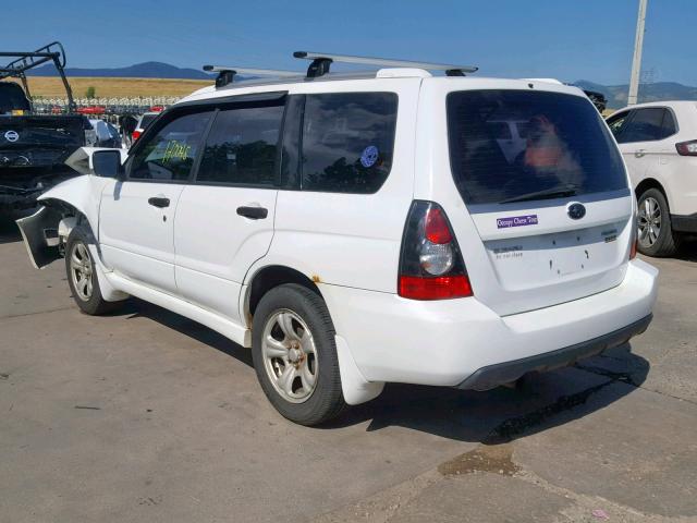 JF1SG66608H732893 - 2008 SUBARU FORESTER S WHITE photo 3