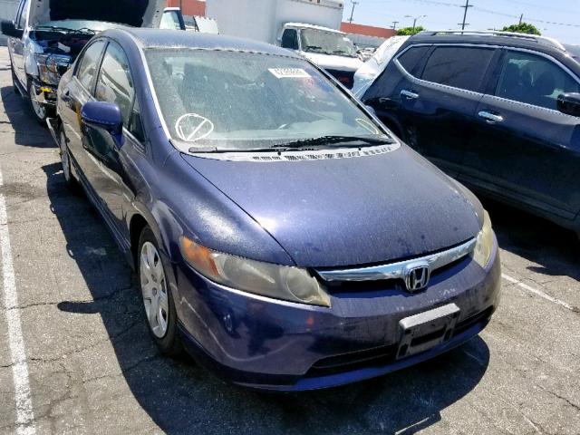 2HGFA16558H526519 - 2008 HONDA CIVIC LX BLUE photo 1