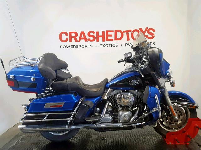 1HD1FC4108Y698421 - 2008 HARLEY-DAVIDSON FLHTCUI BLUE photo 1