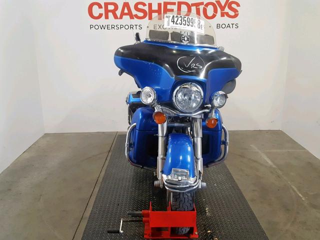 1HD1FC4108Y698421 - 2008 HARLEY-DAVIDSON FLHTCUI BLUE photo 2