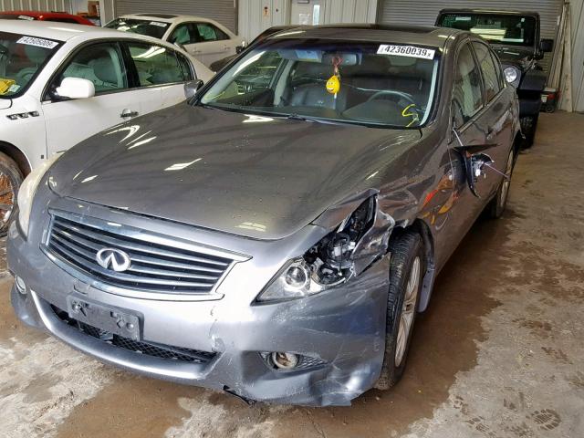 JN1CV6AR6BM405731 - 2011 INFINITI G37 GRAY photo 2