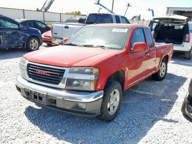 1GTE5MF97C8134563 - 2012 GMC CANYON SLE RED photo 2